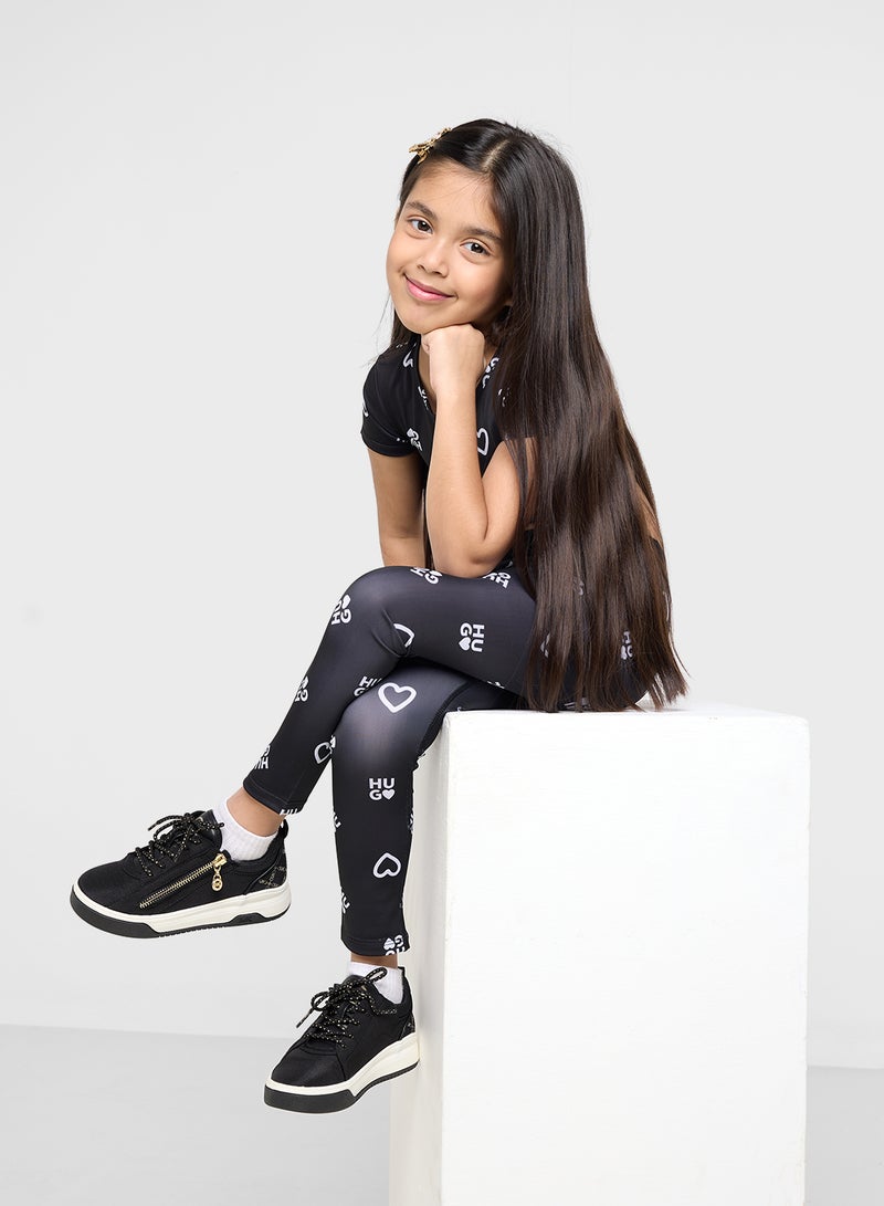 HUGO Kids Printed Leggings  - Image 4