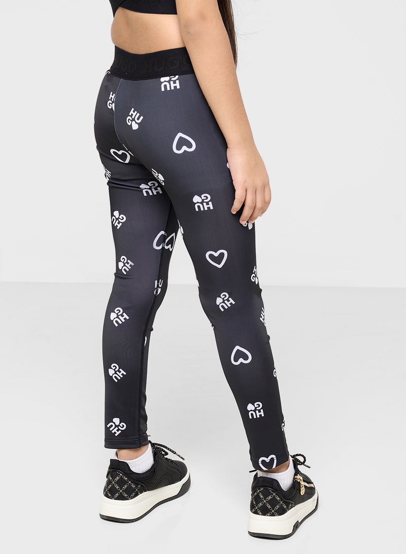 HUGO Kids Printed Leggings  - Image 2