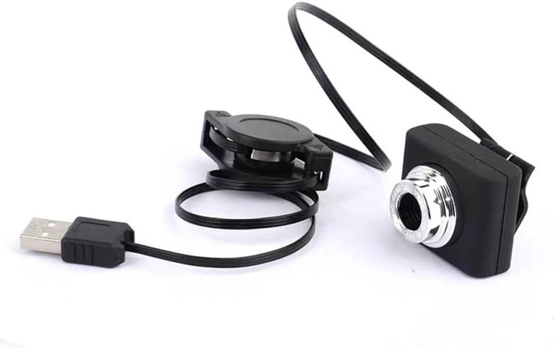 USB Webcam 120° Wide Angle Live Teaching Camera for Laptop and Computer, HD USB Portable Webcam for Online Classes and Video Conferencing, Black - Image 4