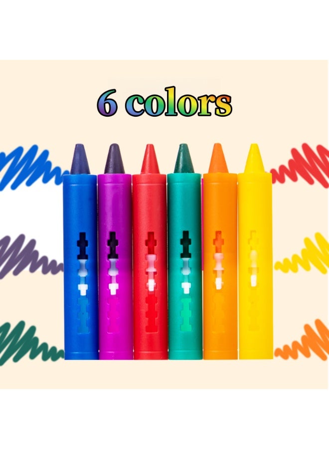 Bath Crayons Pack of 6 - Image 1