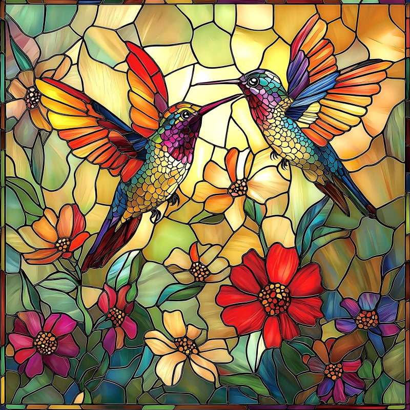 Blueforest Vintage Paint Hummingbird Flower 500 Piece Puzzles for Adults Easy Large Piece Puzzle for Seniors Challenge Art Jigsaw Puzzles for Gifts Party Games Family 20 20 Inch Dust Free - Image 3