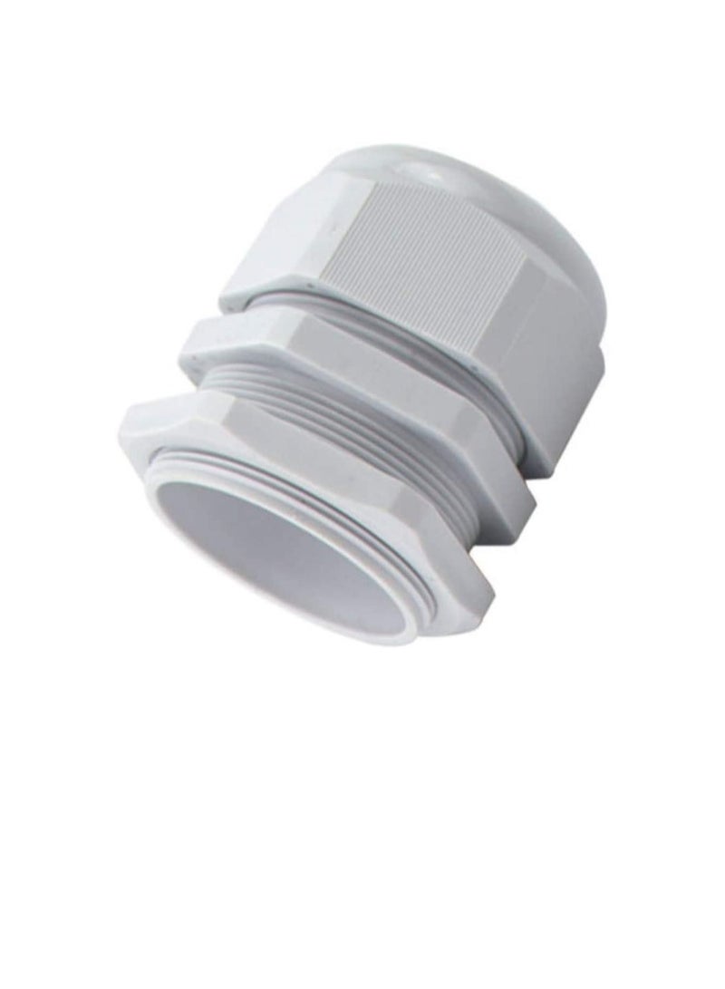 PG Gland White Pack of 5 pcs, Dust Proof Nylon Cable Gland With Locknut Ideal For Junction/connection Boxes Electrical Power, Tele & Data Cables, Instrumentation Control (PG-29) - Image 3