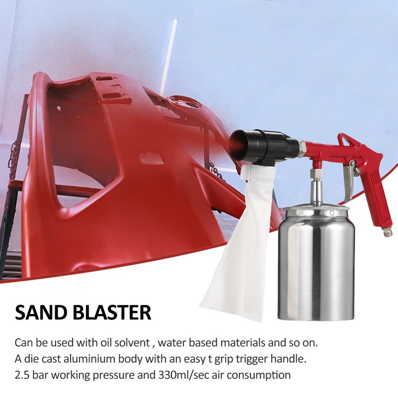Sand Blaster Kit Abrasive Sand Blasting Shot Sandblaster with Nozzle Rust Remove Abrasive Sand Blasting for Sandblast Cabinets - Image 2