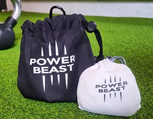POWER BEAST Refillable Chalk Ball + Bag, Boulder Chalk, Sport Chalk, Gymnastics, Rock Climbing, Bouldering, Weightlifting, Climbing, Pole Dance, Bodybuilding, Tennis, Padel, Cross Training, Gym. - Image 5