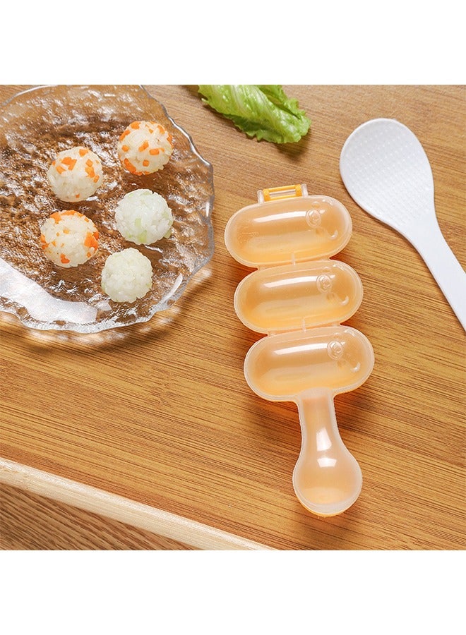 Rice Ball Shaker,Rice Ball Molds, DIY Ball Shaped Kitchen Tools Shakers Food Decor for Kids Mini Rice scoop - Image 3