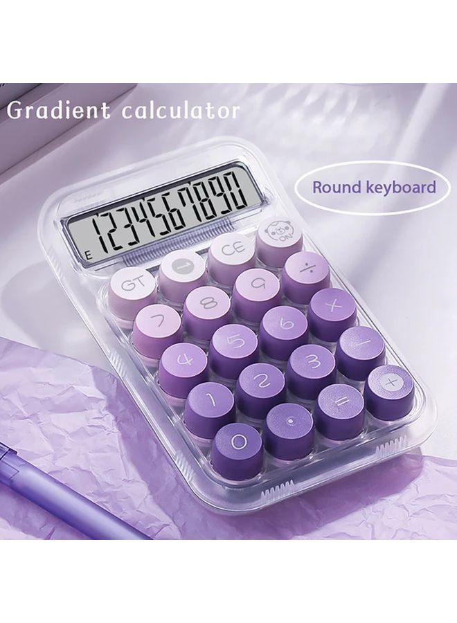 Purple Gradient Transparent Key Calculator For School And Office Use - Image 5