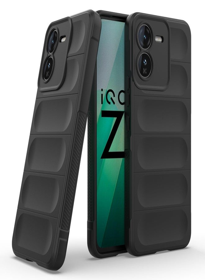 Zapcase Back Case Cover for Iqoo Z9 5G | Compatible for Iqoo Z9 5G Back Cover | Liquid Silicon Magic Case with Camera Protection | Black - Image 1