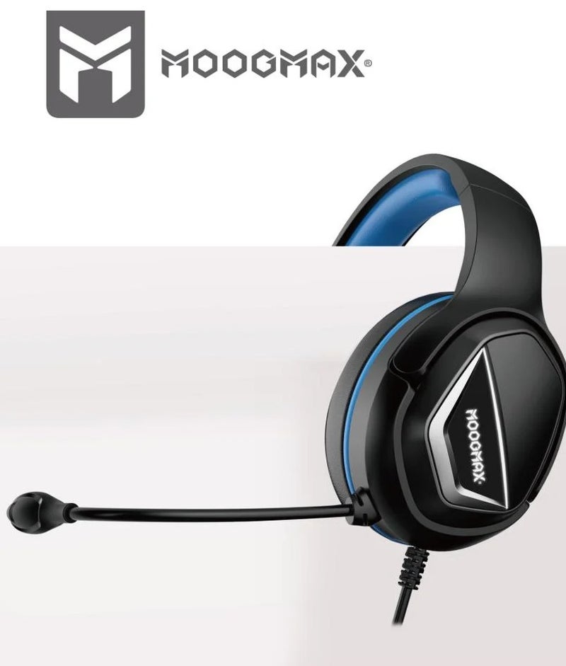 MOOG MAX Moogmax MX-EP58 Wired Headset in Black with Microphone and 3.5mm 4-Pin Input, Wired Headset, Gaming Headset, Gaming Headphones, Computer Headset, Laptop Headset, Tablet Headset, Gamepad Headset, Headset with Microphone, Call Headset, Wired Headphones, Over-Ear Headset, Headphones for Gaming, Headphones for Study, Headphones for Meetings, Headphones for Conversations, Computer Compatible Headset, Laptop Compatible Headset, Headset, Daily Use Headset, 3.5mm 4-Pin Plug, Gaming Headset, Gaming Headphones, Computer Headset, Laptop Headset, Tablet Headset, Gamepad Headset, Call Headset, Wired Headphones, Over-Ear Headset for Daily Use. - Image 1