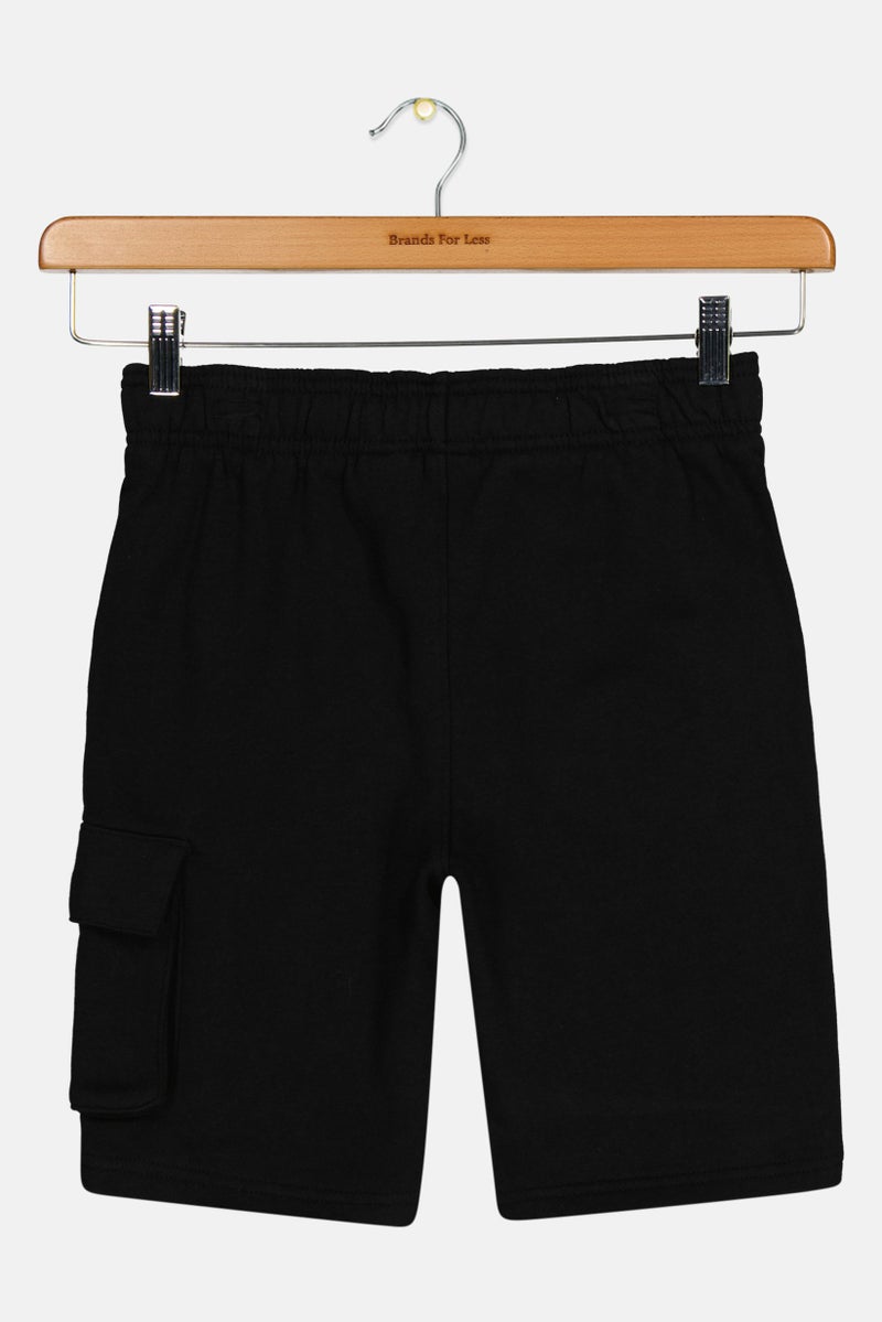 PUMA Kids Boy Sportswear Fit Training Shorts, Black - Image 2