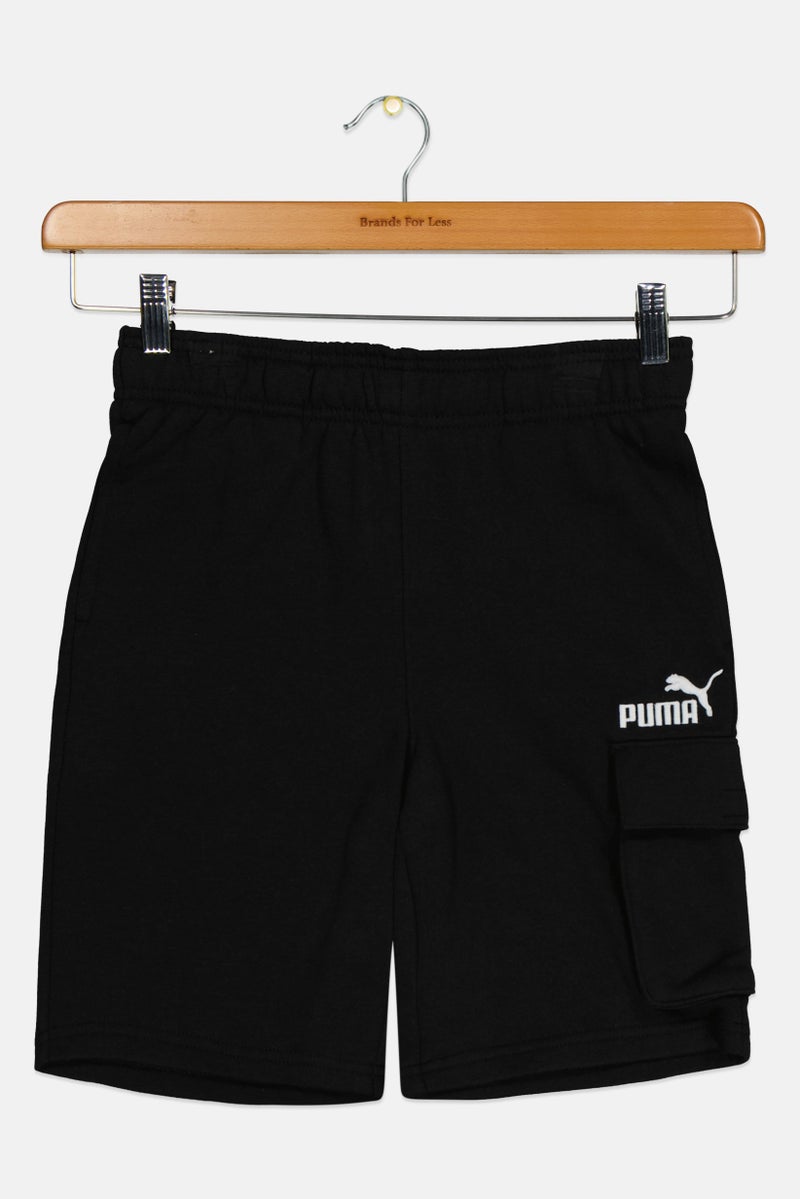PUMA Kids Boy Sportswear Fit Training Shorts, Black - Image 3