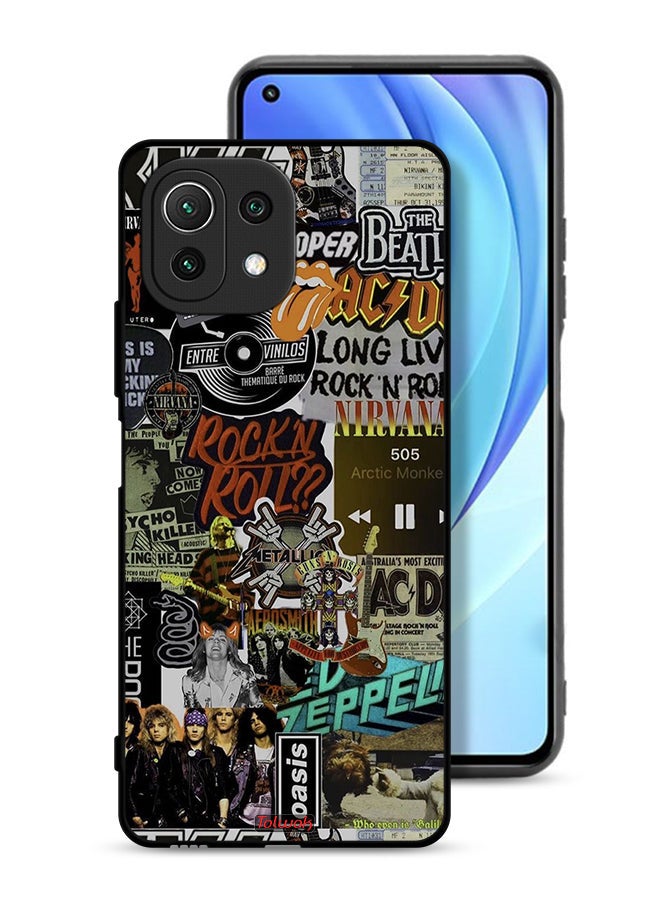 Tolwak Xiaomi Mi 11 Lite Protective Case Cover Long Live Rock N Roll - Image 1