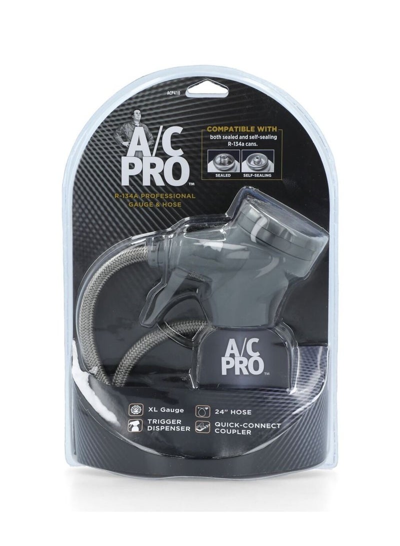 A/C Pro A-C Pro R-134A Professional Gauge And Hose