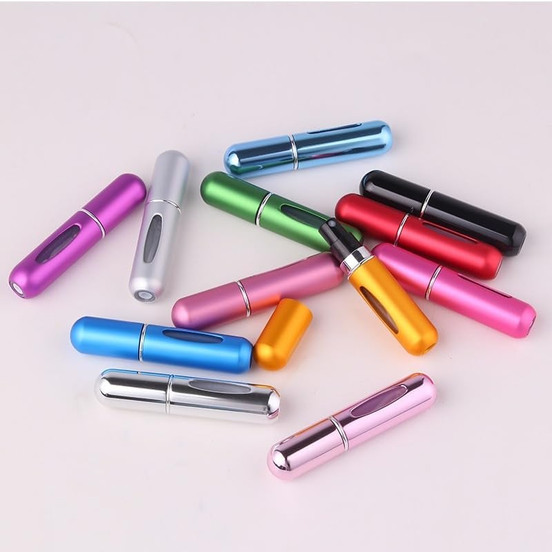 TINKLE Portable Mini Refillable Perfume, Aftershave Atomizer Empty Spray Bottle for Travel Purse (Silver) - Image 2