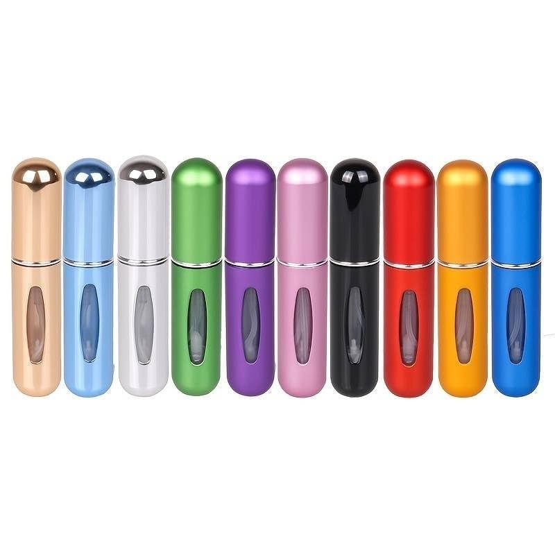 TINKLE Portable Mini Refillable Perfume, Aftershave Atomizer Empty Spray Bottle for Travel Purse (Silver) - Image 4