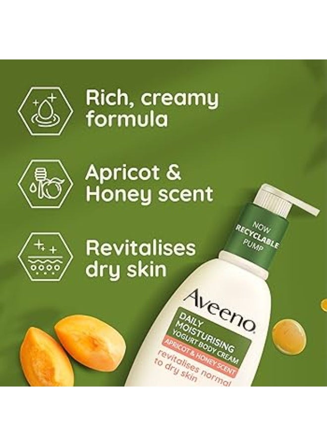 Aveeno Daily Moisturizing Yogurt Body Cream Apricot & Honey 300ml - Image 3
