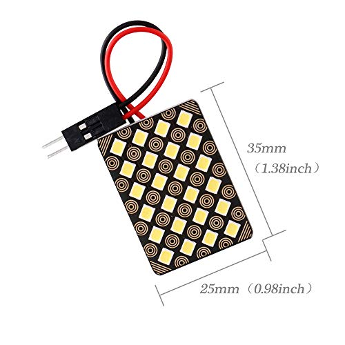 GLL Panel Interior Dome LED Reading Lights for Car Auto 2835 24-SMD White DC12V T10+BA9S+Festoon Adapter Pack of 4 - Image 2