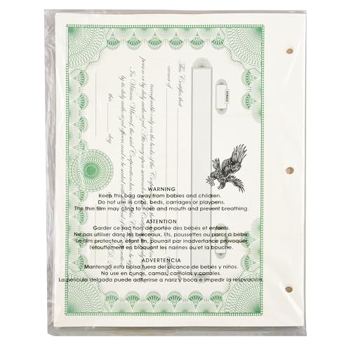 Exhibitindexes® Corporate Stock Certificate - Made in The USA - Image 5