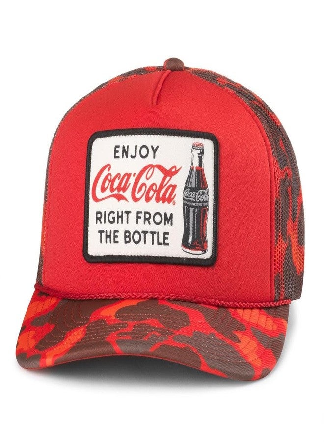 AMERICAN NEEDLE Unisex Coke Coca Cola Mallard Foamy Adjustable Snapback Baseball Hat (24011A-COKE-RED) - Image 1