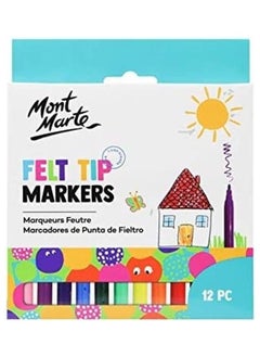 Mont Marte 12-Piece Felt Tip Markers Set  - Image 1