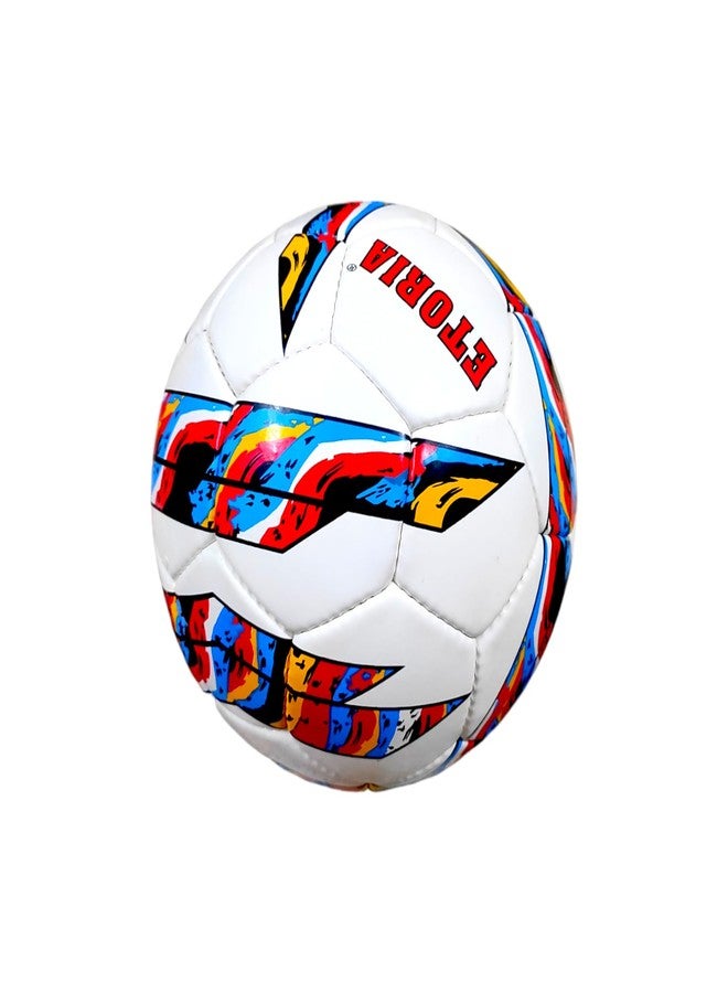 SBG Football for All Ages, 32 Pannel Football, Hand Stitched Football for Soft and Wet Grounds, Match Football,Size-5 (Premuim PU, White) - Image 5