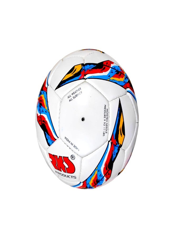 SBG Football for All Ages, 32 Pannel Football, Hand Stitched Football for Soft and Wet Grounds, Match Football,Size-5 (Premuim PU, White) - Image 3