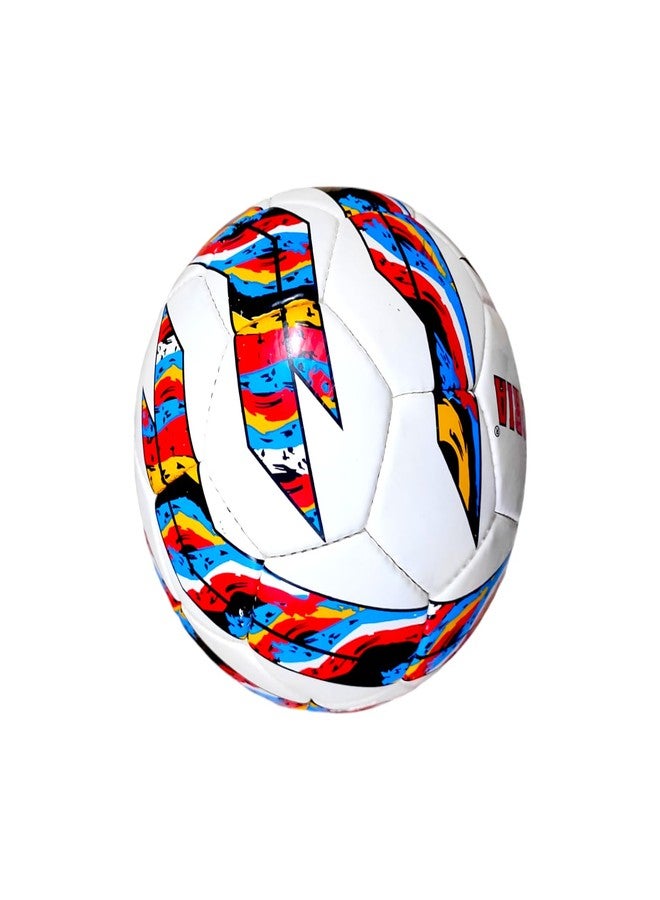 SBG Football for All Ages, 32 Pannel Football, Hand Stitched Football for Soft and Wet Grounds, Match Football,Size-5 (Premuim PU, White) - Image 4