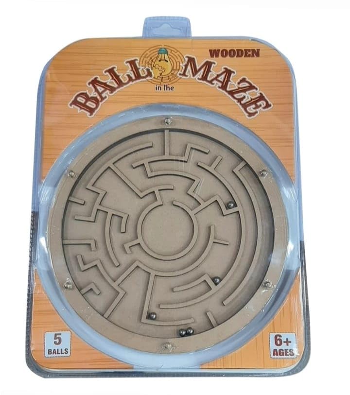 Fun4you Toddler Games for Children - Wooden Maze Board Game with Balls or Stones: Educational Fun for Kids, A Classic Toy for Learning and Entertainment - Image 2