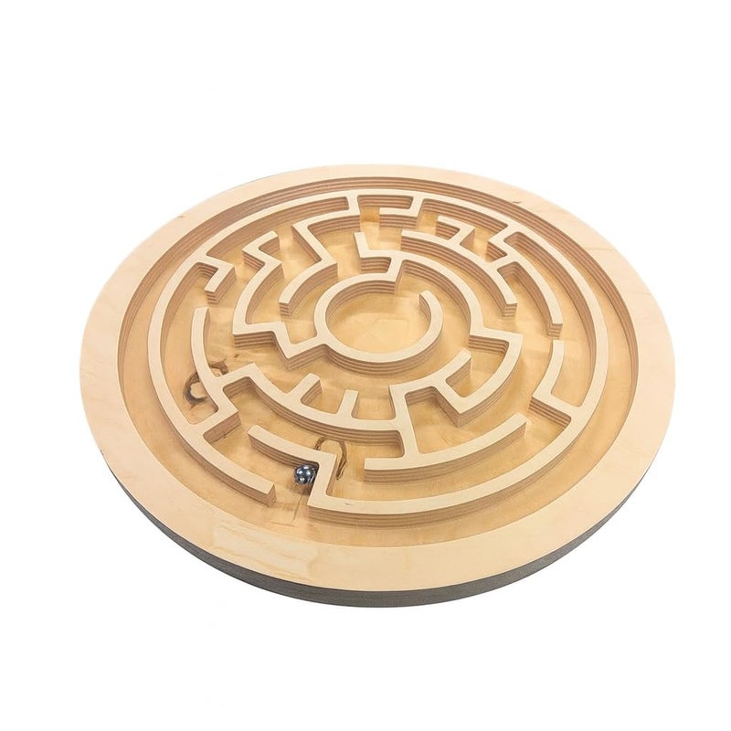 Fun4you Toddler Games for Children - Wooden Maze Board Game with Balls or Stones: Educational Fun for Kids, A Classic Toy for Learning and Entertainment - Image 1