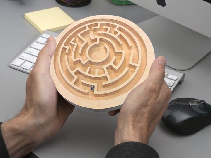 Fun4you Toddler Games for Children - Wooden Maze Board Game with Balls or Stones: Educational Fun for Kids, A Classic Toy for Learning and Entertainment - Image 3