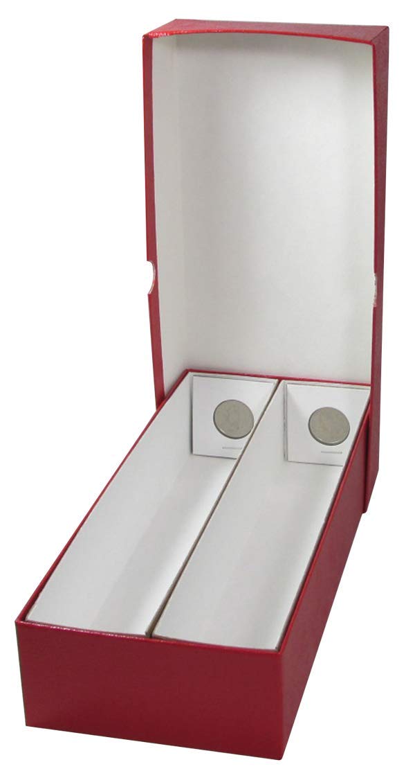 Guardhouse 10 Double Row Storage Box for 2 Paper and Plastic Coin Holders Red - Image 5