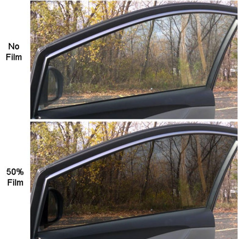 Cosmos Star Light Black Self Adhesive Glass Window Film Tinting 50% Sun Protected And Heat Control Decal Sunshade Heat Control Film For Cars(20"X100" Inches,50% Black Film) - Image 3