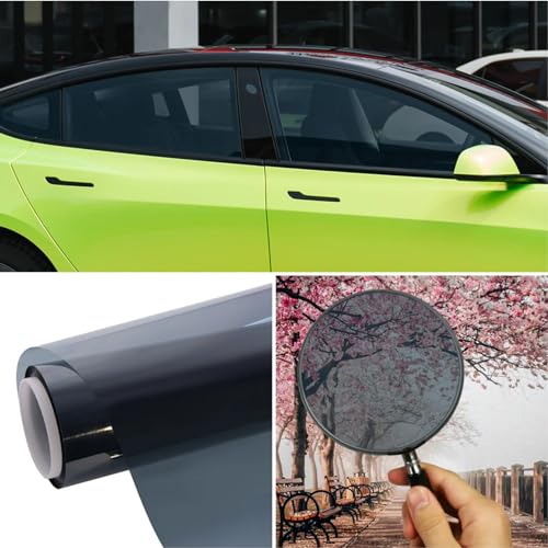 Cosmos Star Light Black Self Adhesive Glass Window Film Tinting 50% Sun Protected And Heat Control Decal Sunshade Heat Control Film For Cars(20"X100" Inches,50% Black Film) - Image 1