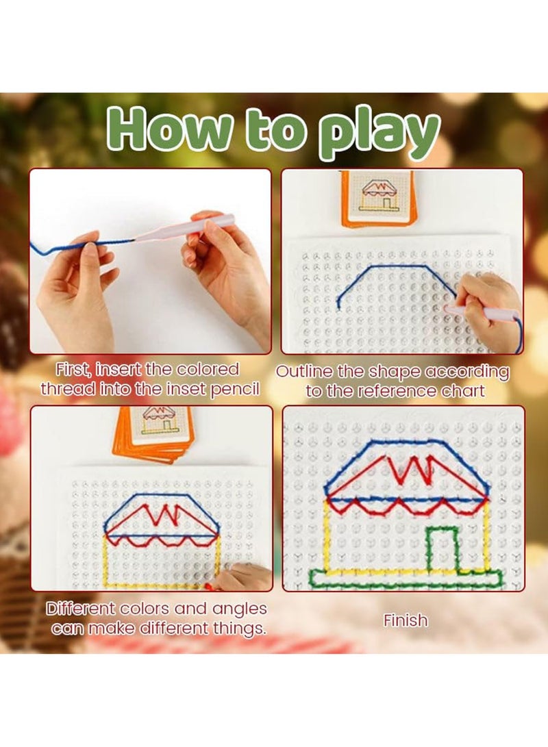 لوح خيوط حسية للأطفال، لوح خيوط حسية للأطفال، لوح خيوط حسية للأطفال، لوح خيوط حسية للأطفال، لوح خيوط سحرية - Image 4