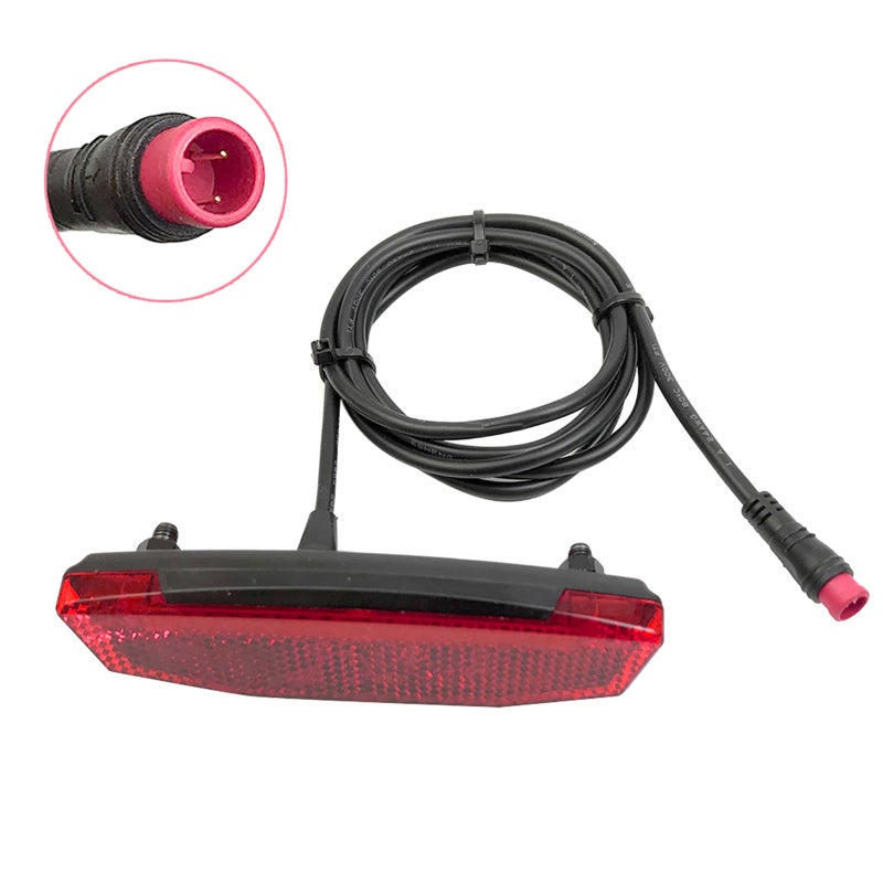E-Bike Taillight: 180 Beam Angle Durable LED Warning Light - Controller Or Battery Connected Cycling Safety Light for Night Riding - Image 2