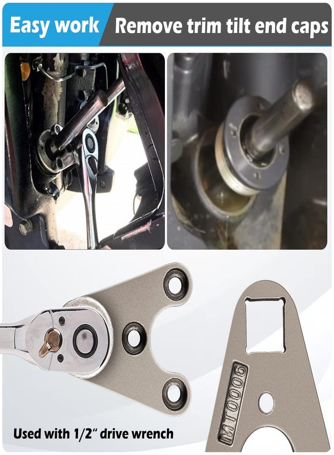 Sunluway Trim/Tilt Pin Wrench MT0006-32mm x 4/4.5mm Remove Trim/Tilt Caps on Hydraulic Cylinders Compatible for Yamaha Suzuki Johnson Evinrude, for Honda Outboards - Image 5
