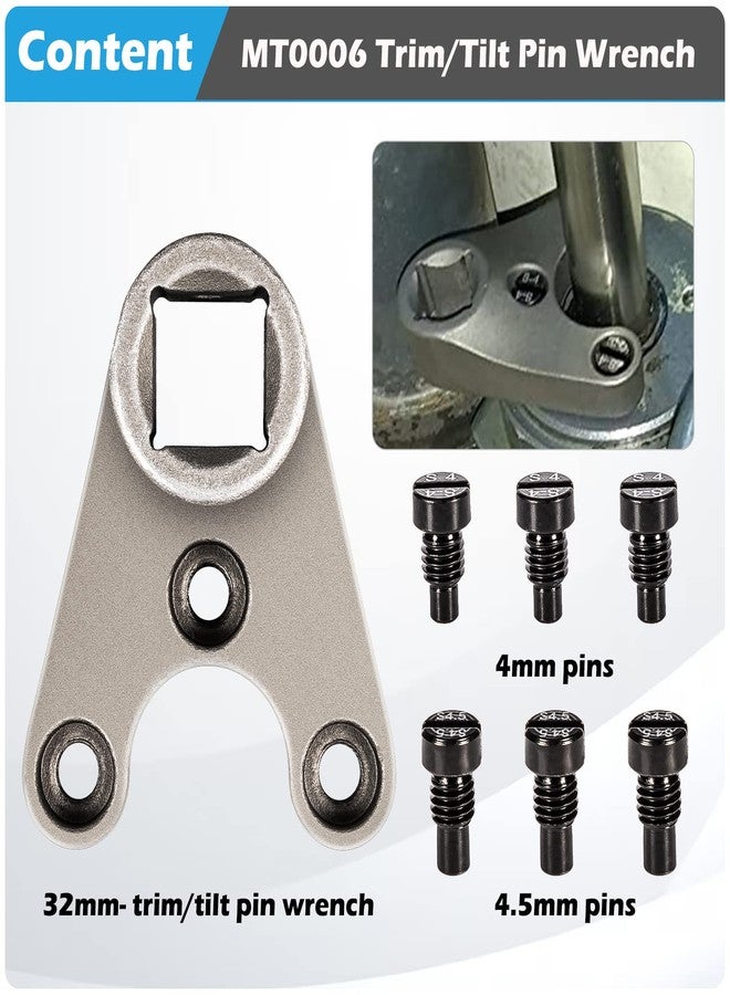 Sunluway Trim/Tilt Pin Wrench MT0006-32mm x 4/4.5mm Remove Trim/Tilt Caps on Hydraulic Cylinders Compatible for Yamaha Suzuki Johnson Evinrude, for Honda Outboards - Image 4