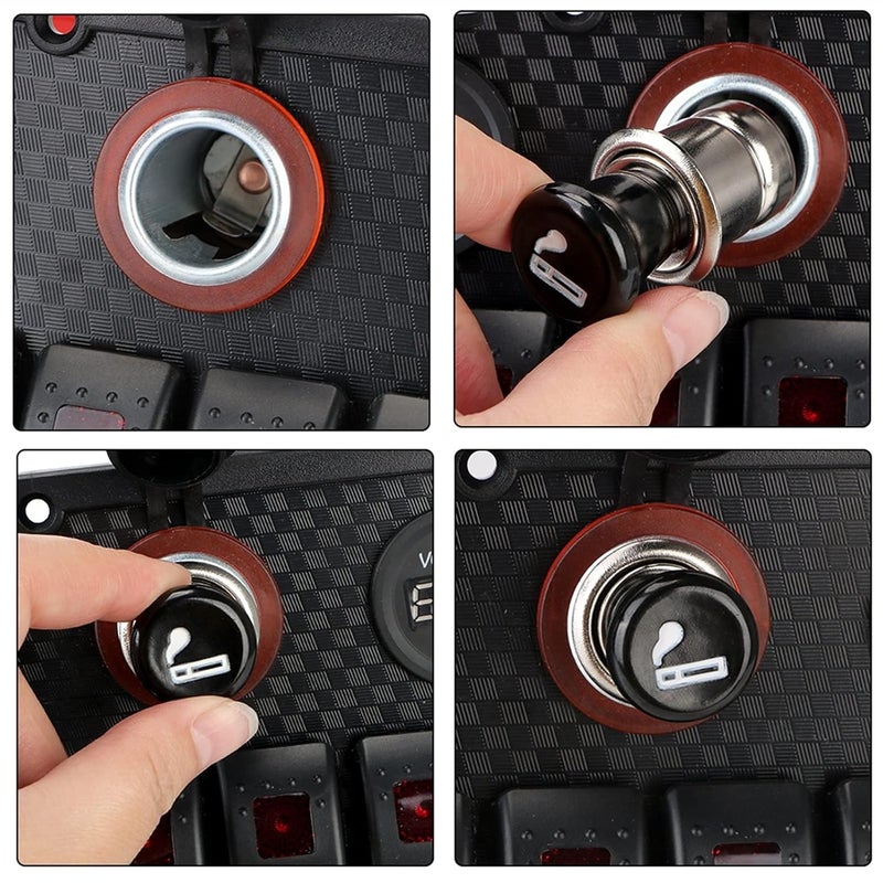 Wivplex 12V 24V Dual USB Lighter Socket 8 Gang Switch Panel - Image 4