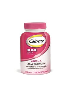 Caltrate Bone Health 600+D3 to help maximize calcium absorption, Calcium and Vitamin D Supplement Tablet, 600 mg - 120 Count  - Image 1