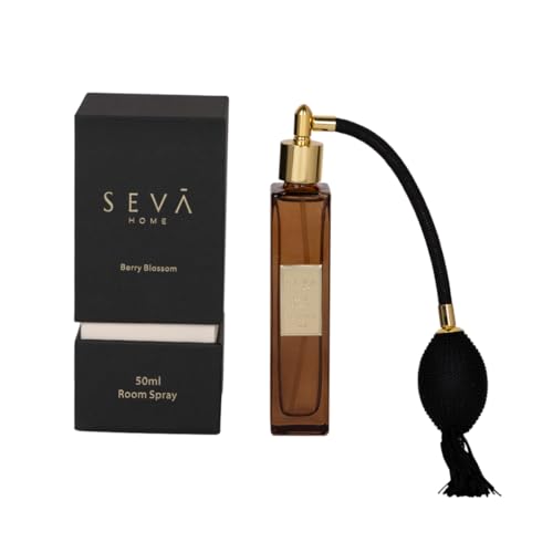 SEVA HOME Berry Blossom Room Spray | Long-Lasting Fruity Floral Scent | Freshens Rooms Instantly | Premium Home Decor | Elegant Designer Bottle | 50ml - Image 1