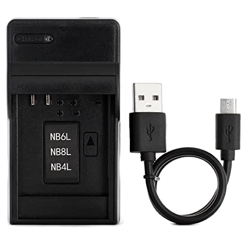 Norifon NB-4L USB Charger for Canon PowerShot SD750 SD780 is SD1000 SD1100 is SD1400 is A2200 A3100 is, IXY Digital 60, IXUS 220 HS, Digital IXUS 70 Camera and More - Image 1