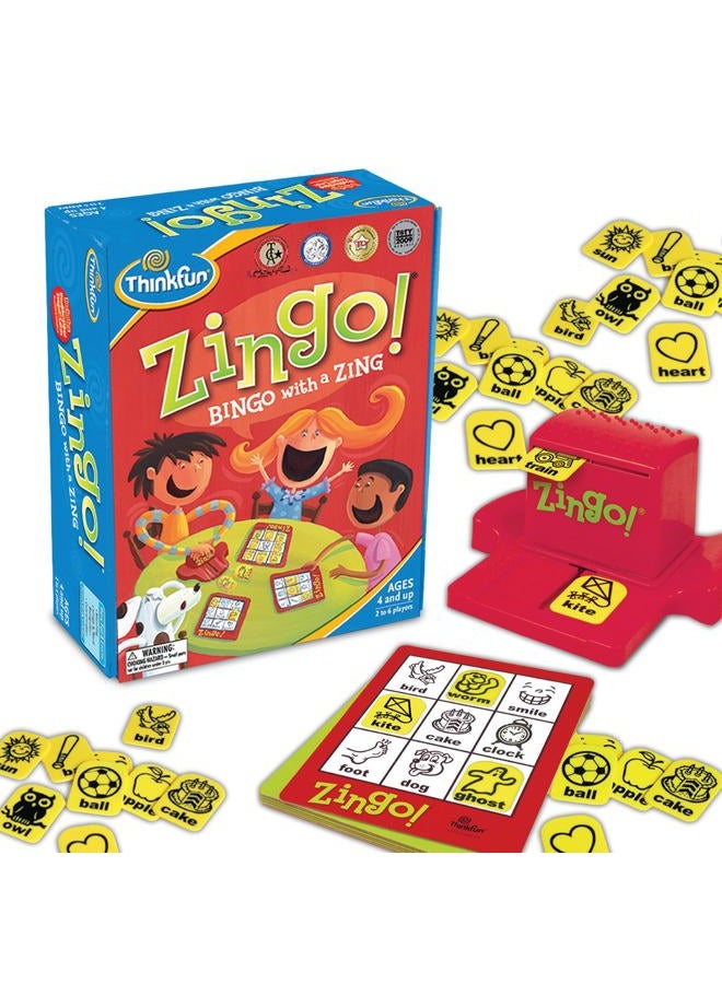 thinkfun Zingo Bingo Award Winning Preschool Game for Pre-Readers and Early Readers Age 4 and Up - One of the Most Popular Board Games for Boys and Girls and their Parents (97700) - Image 1
