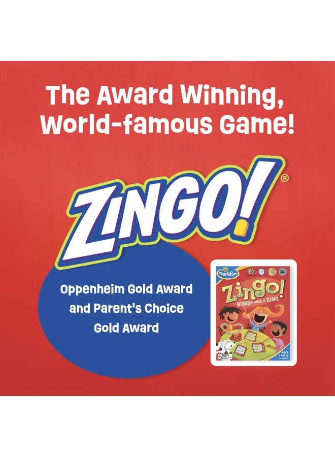 thinkfun Zingo Bingo Award Winning Preschool Game for Pre-Readers and Early Readers Age 4 and Up - One of the Most Popular Board Games for Boys and Girls and their Parents (97700) - Image 2