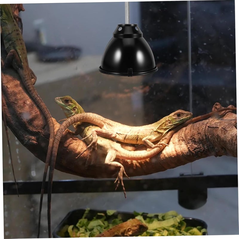 LIOOBO 1Set Scald Aluminum Reptile Lamp Guard Protective Dome Light Shade for Heating Lamps Breeding Boxes Excellent Heat Retention Safety Assured - Image 5