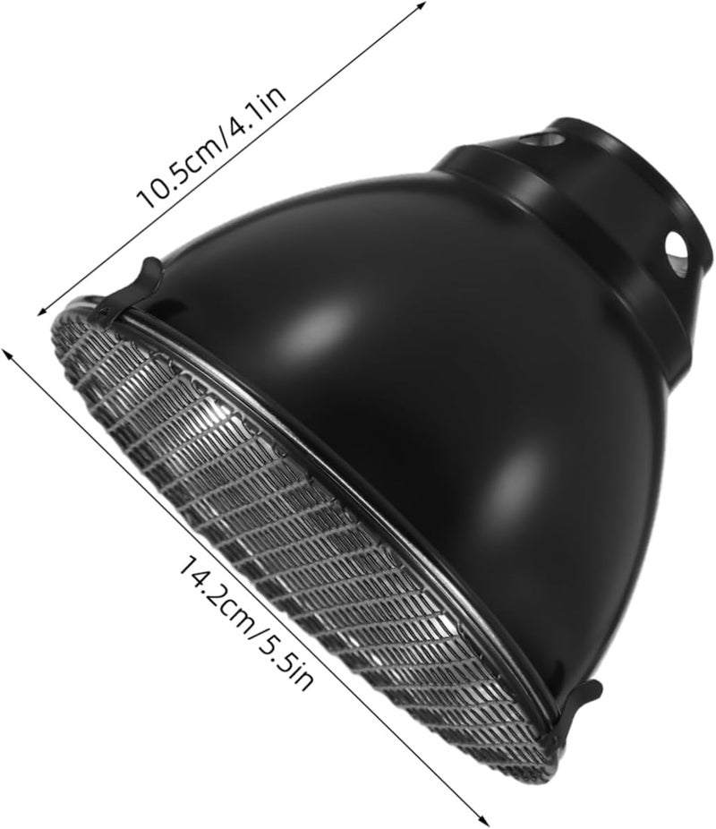 LIOOBO 1Set Scald Aluminum Reptile Lamp Guard Protective Dome Light Shade for Heating Lamps Breeding Boxes Excellent Heat Retention Safety Assured - Image 2