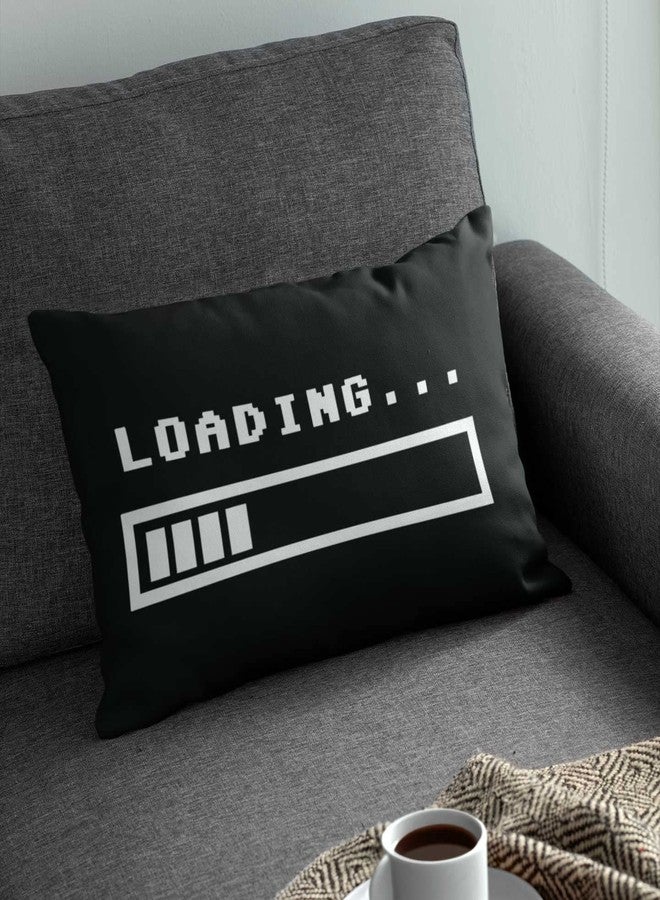 FAVDEC Decorative Loading Bar Pillow Cover 12 Inches x 20 Inches, Throw Pillow Cover with Loading Pattern, Cover only - Image 2