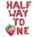 BEOXAGAR Strawberry Half Way To 1st Decorations 6 Month Girls Birthday - Image 2