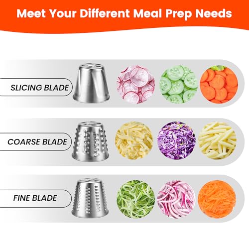 KINGEAGLE Stainless Steel Slicer Shredder Attachment for Kitchenaid Mixers, Cheese Grater & Vegetable Salad Maker Accessories, Dishwasher Safe - Image 2