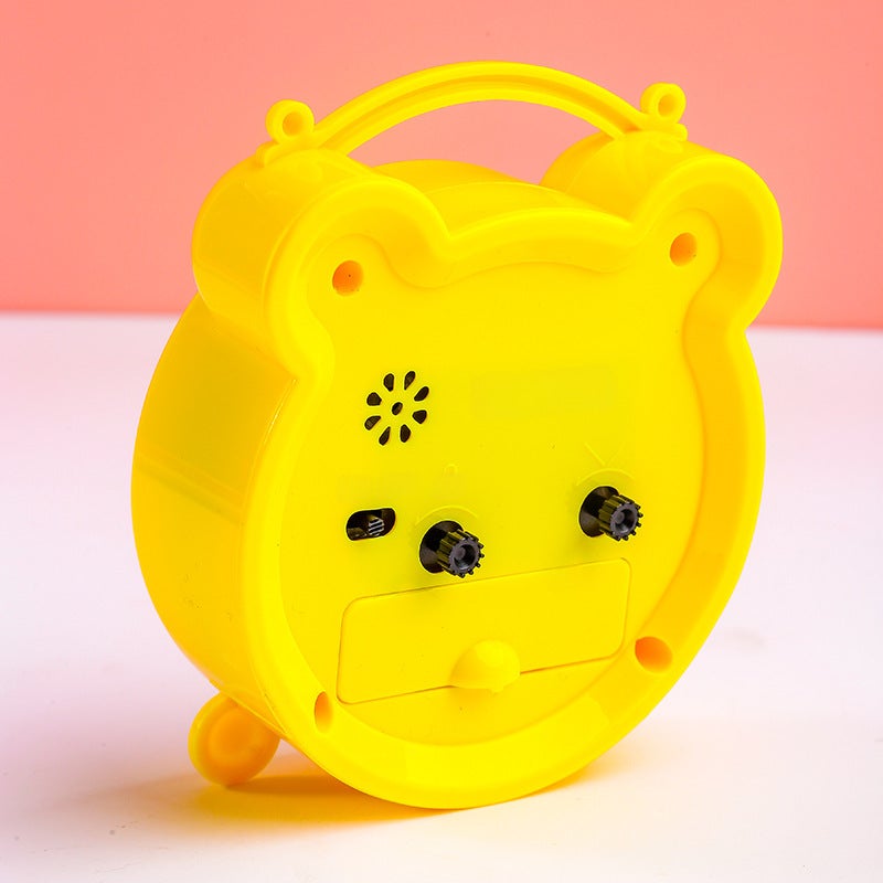 Elementary School Student Alarm Clock Kidsren's Cartoon Clock Bedside Simple Popular Small Alarm Clock Desk Clock Jumping Seconds Not Mute(Blue) - Image 4