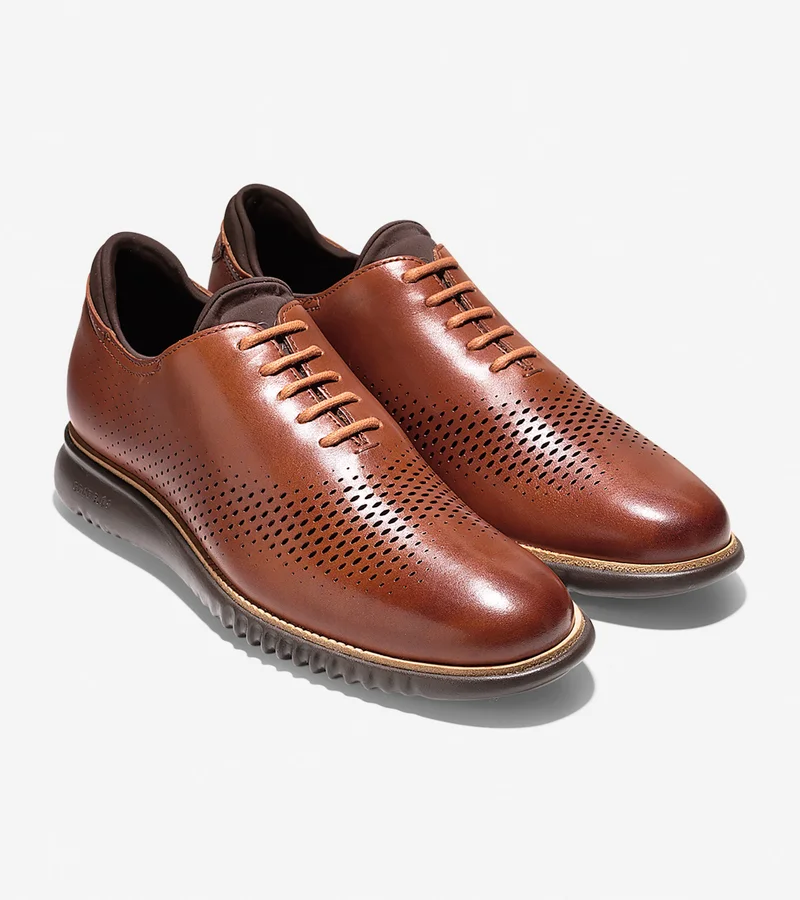 COLE HAAN 2.ZERØGRAND Lined Laser Wingtip Oxford
