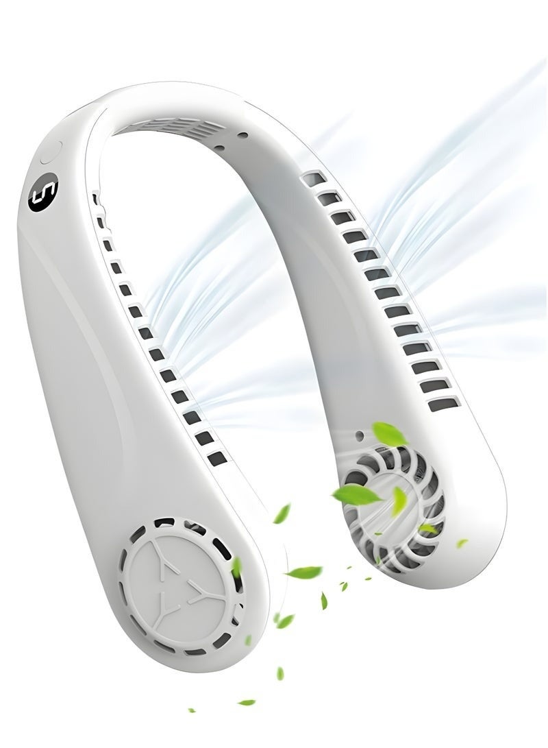 DENX Bladeless Neck Fan, Portable Hands-Free Cooling Fan, Wearable Personal Mini Fan, USB Rechargeable, Quiet Operation, 3-Speed Adjustable Fan for Outdoor, Travel, Sports, Office, Home, DX2576 - Image 3